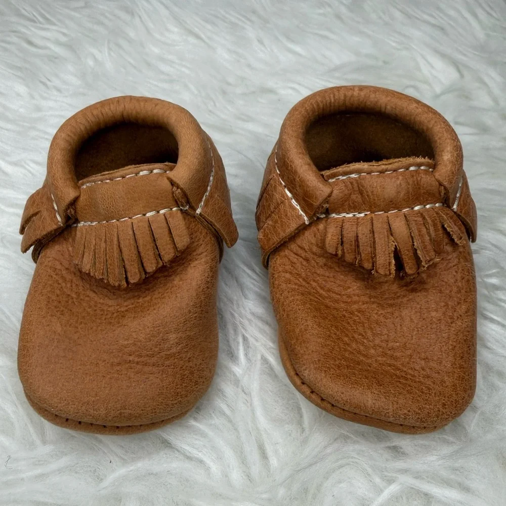 UGG Brown and Tan Baby Boots and Freshly Picked Moccasin Baby Shoe Bundle
